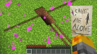 Minecraft DON'T FALL THROUGH THE ENDERMAN CRACK TO UNDERGROUND HOUSE MOD !! Minecraft Mods