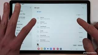 Samsung Galaxy Tab A9 Plus: How to transfer data from internal storage to micro SD card?