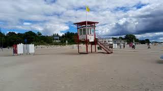 Parnawa plaża nad morzem bałtyckim Estonia (Eesti)