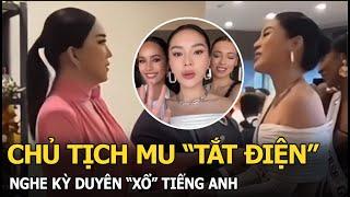 Chủ tịch MU “tắt điện” nghe Kỳ Duyên “xổ” tiếng Anh