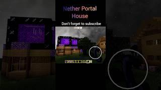Nether Portal House #ytshorts #viralshort #youtubeshorts #minecraft
