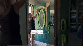 Front Door Upgrade: DIY Faux Wood Front Door Transformation
