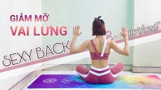 8 minutes to lose back fat workout Sexy back 2022 | No Equipment | Minh Ngoc