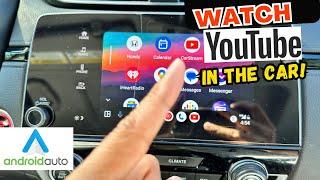 How to watch YouTube on Android Auto Works on ANY CAR 2023 - No Jailbreak Required - AAAD CarStream