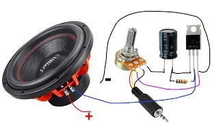 I made a very strong amplifier with TIP41 (for subwoofer) / DIY #electronic