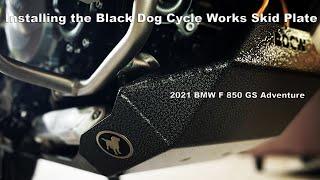 Installing Black Dog Cycle works Skid Plate on 2021 BMW F 850 GS Adventure