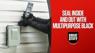 Sealing Gaps with Great Stuff™ Multipurpose Black with Smart Dispenser™