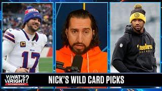 Nick's Wild Card Picks: Steelers cover, Bills win, Rams upset Vikings in Arizona | What's Wright?