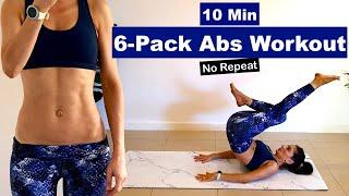 10 Min 6-Pack Abs Workout | No Repeat | No Equipment