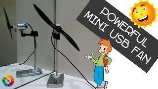 Make Powerful Mini USB Fan & Use Anywhere