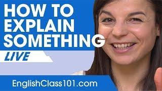 How to Explain Something in English - Basic English Phrases