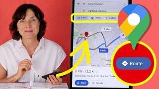 Wie zeigt mir mein Smartphone eine Route an? Smartphone Training für Senioren Teil 34