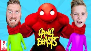 GANG BEASTS are BULLIES!!! (WAVES 2) K-CITY GAMING