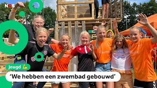 Kinderen timmeren hun eigen olympische dorp