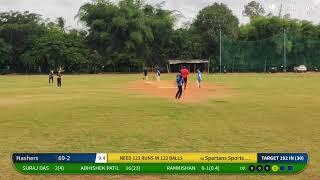 Live Cricket Match | Spartans Sports Club vs Hashers | 06-Jul-24 12:31 PM 30 | BK PRO CHAMPIONS TRO