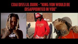 Cdai Diss Lil Durk - "King Von Would Be Disappointed In You" | Lil Jeff K!ller Diss Him On IG