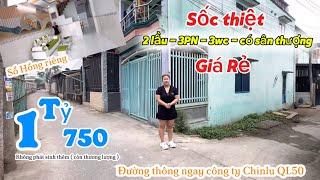 Rất Rẻ SHR Tiện ích gì cũng có tìm chủ nhà có duyên2 lầu có sân thượng gần Bình Chánh chính chủ bán