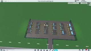 How to build A Basic Parking Lot Theme Park tycoon 2