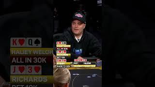 HALIEY WELCH FLOPS TOP TWO VERSUS STEINY & JOSH RICHARDS TAKING DOWN THE POT