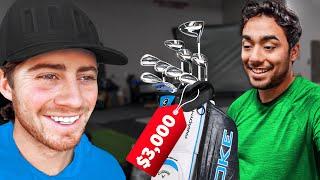 I Gave My Friend a $3,000 SET OF CLUBS!