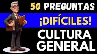 50 Preguntas de CULTURA GENERAL que TE HARÁN DUDAR de tus CONOCIMIENTOS  | QUIZ ~ TRIVIA ~ TEST 