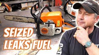 This SEIZED STIHL Chainsaw Has A Lot Of Issues But I Think It's Worth Fixing! Diagnosis & Repair