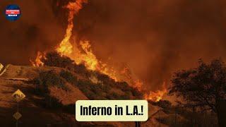 Schockierende Bilder: Feuer außer Kontrolle in Los Angeles!