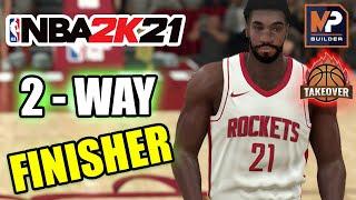 THE BEST 2 WAY SMALL FORWARD FINISHER RARE BUILD IN NBA 2K21