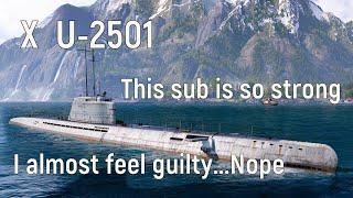 World of Warships - U-2501 Replay,  I love this boat.  It is so strong