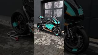 Full Carbon Panigale V4 in turquoise #ducati #panigle #carbon #v4