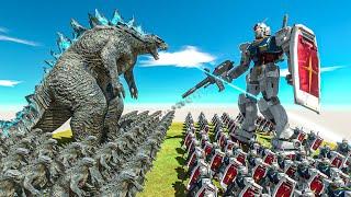 King of the Monster War - Growing Godzilla VS Gundam Size Comparison Godzilla | ARBS
