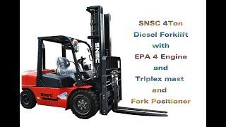 SNSC 4Ton EPA 4 Engine Diesel Forklift to USA