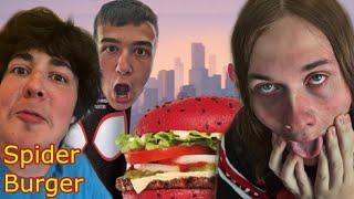 WE TRIED THE SPIDER VERSE MEAL?! (It had ice cream?)