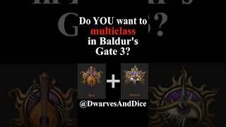 How to multiclass in Baldurs Gate 3 #bg3 #gaming #multiclass