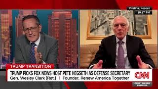 General Wesley Clark Breaks Down Donald Trump's Defense Secretary Pick