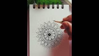 How to draw easy mandala art | mandala art for beginners | round mandala art | meditative drawing