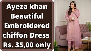 Ayeza Khan Beautiful Chiffon Dress // ZIS Shopping PK\\