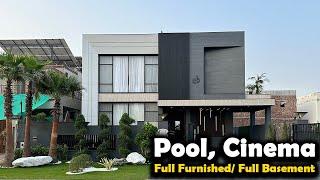 Fully Furnished 1 Kanal Full Basement House With Pool, Cinema, 6 Beds In DHA-5 Lhr @AlAliGroup