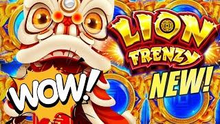 10X GALORE!! COOL BONUS!!  NEW LION FRENZY Slot Machine (Konami Gaming)