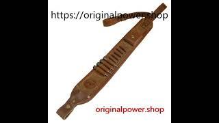 Leather Rifle Sling with Cartridge Holder,Shotgun Sling, Gun Strap for .30-30 .308 .30-06 , 45-70