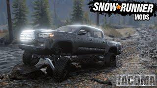 Toyota Tacoma 2021 driving offroad - SnowRunner Mods