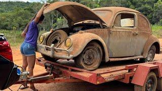 I was challenged to a complete 60-day restoration of a Beetle abandoned for 20 years