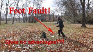 Disc Golf Rant Time - Foot faults give no advantage