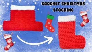 Crochet Stocking DIY | How To Crochet A Stocking For Beginners