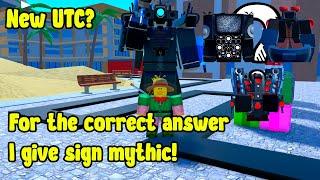 I Give You The Mythic If You Answer My Question First In Toilet Tower Defense Roblox