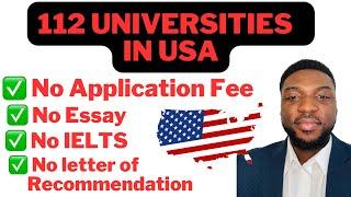 HOW to SEARCH for Universities in USA with NO Application FEE