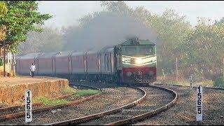 [18 in 1] Furious Trains Of Konkan Railway : Tejas + Jan Shatabdi + TVC Rajdhani + Goa Rajdhani