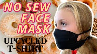 DIY Face Mask  NO SEW in MINUTES with Upcycled T-shirt