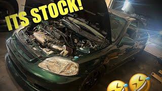 Trolling everyone in a NITROUS K24a2 civic! “ITS ALL MOTOR” 