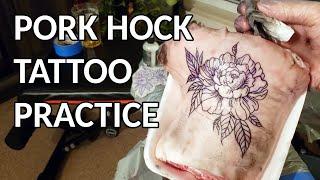 Tattooing #1: Pork Hock Practice